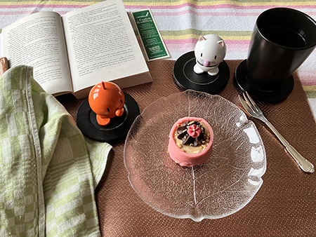 Noisette och kaffe på maten med Hopptisarna och bokuppslag