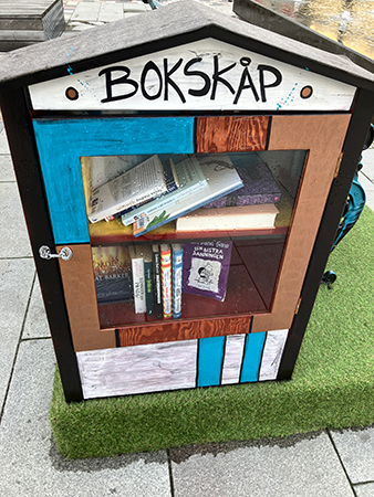 Bokskåp på Stora torget