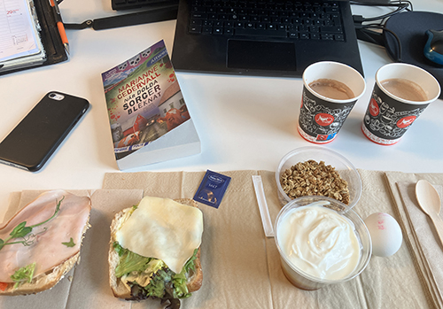 Måndagslunch vid skrivbordet på jobbet med När dolda sorger bleknat Måndagslunch vid skrivbordet på jobbet med När dolda sorger bleknat