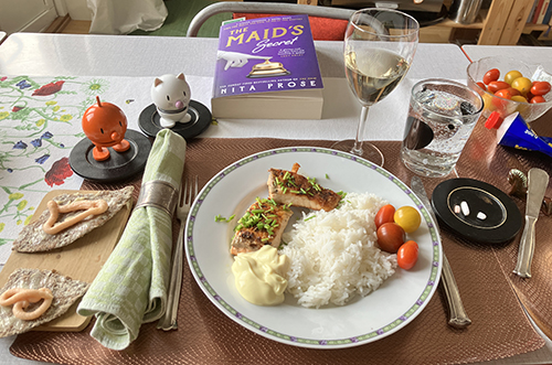 Söndagslax med ris hollandaisesås Hopptisarna och the Maid