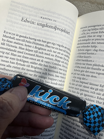 Bokuppslag Edwin är ganska hurtig och en kick sea salt