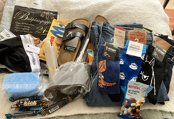 Kläder godis hygien bakplåtspapper