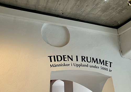 Tiden i rummet Människor i Uppland under 5000 år utställning Upplandsmuseet