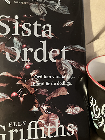 Citat på omslaget av Sista ordet om ord