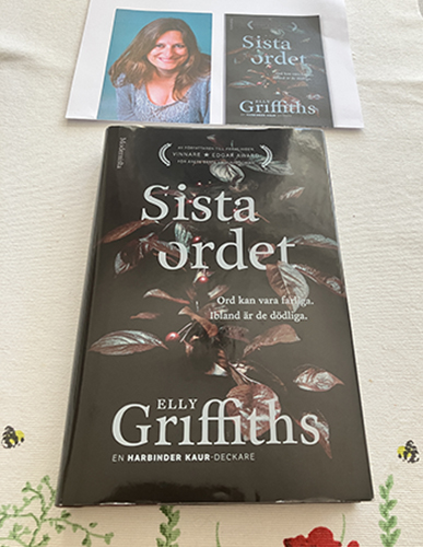 Recensionsexemplar av Elly Griffiths bok Sista ordet