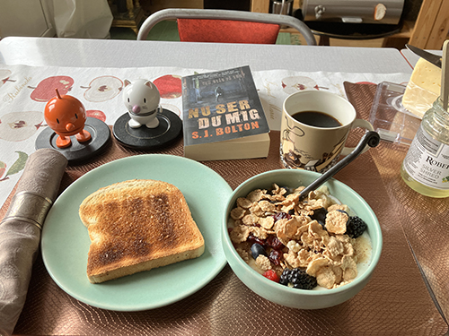 Söndagsfrukost rostat bröd fil Hopptisarna Nu ser du mig