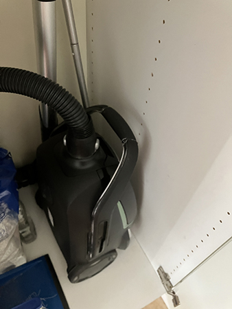 Dammsugaren i städskåpet