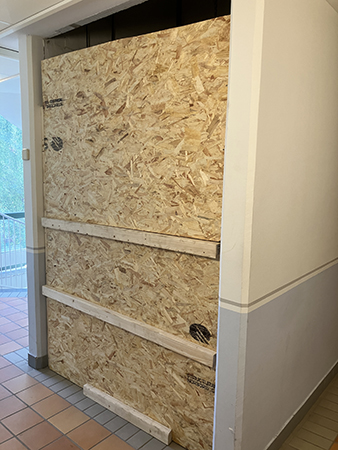 Hissen plomberad på min våning