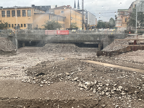 Övergången St Olofsgatan den 29 aug 2025