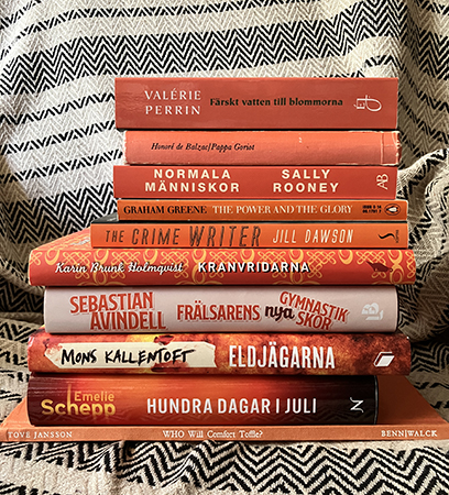 Måndagshögen tio orange böcker