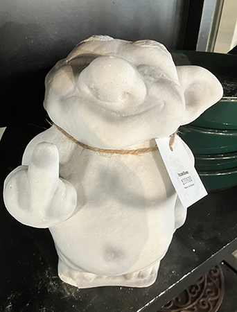 Troll som visar FUfingret