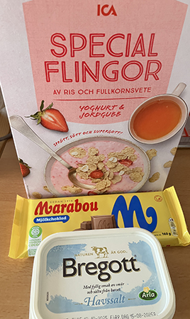 Flingor choklad och Bregott havssalt