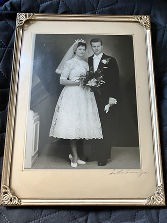 Bröllopsfoto mamma och pappa Bröllopsfoto mamma och pappa