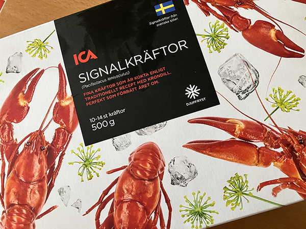 ICAs svenska signalkräftor låda