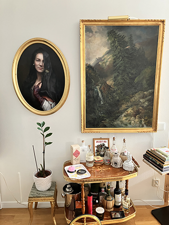 Omma Moons tavla Uralbergen och drinkvagnen