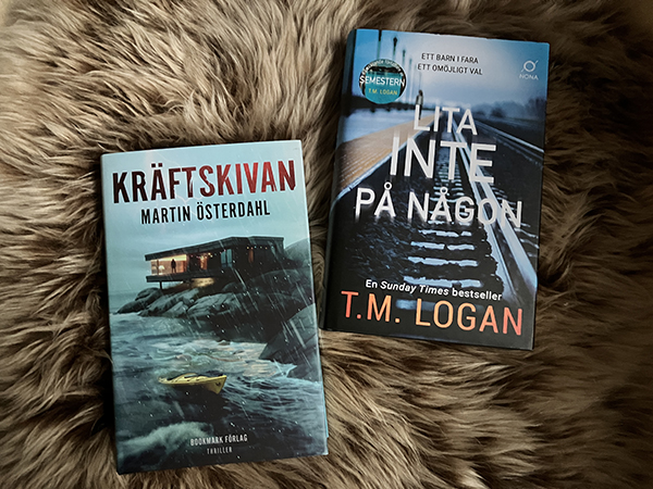 Böckerna Kräftskivan och Lita inte på någon