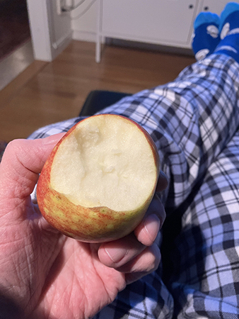 Äter äpple pyjamasbyxor Äter äpple pyjamasbyxor