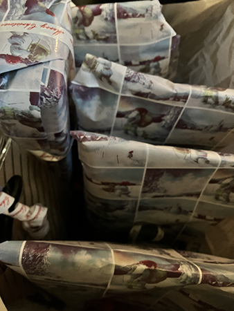 Årets julklappar inslagna