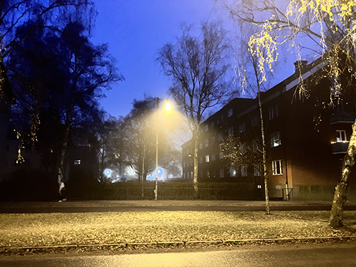 Novembermorgon på St Olofsgatan