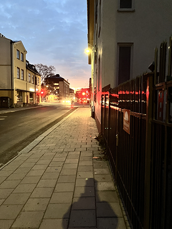 På väg till jobbet Storgatan