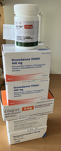 Ett berg med mediciner