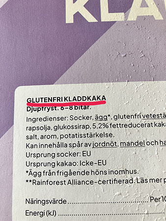 Glutenfri kladdkaka