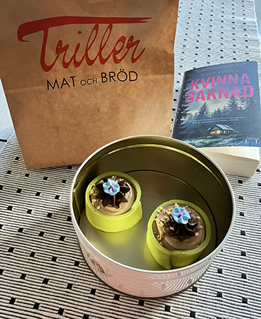 Helgens två Noisetter från Triller o boken Kvinna saknad