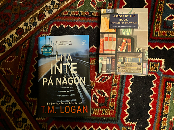 Böckerna Lita inte på någon och Murder by the book