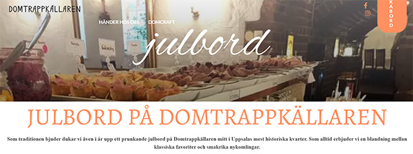 Julbord på Domtrappkällaren