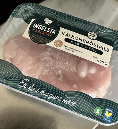 Kalkonbröstfilé på tining