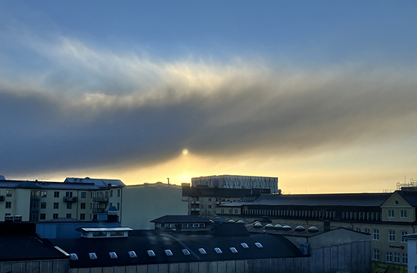 Dramatisk morgonhimmel 30 dec 2025 över UKK