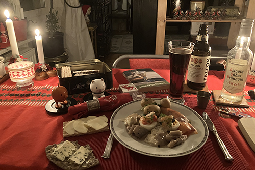 Sill och potatis mumma snaps knäcke julafton