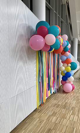 Ballonger i lunchrummet