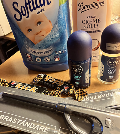 Sköljmedel duschcrème deo Kick braständare