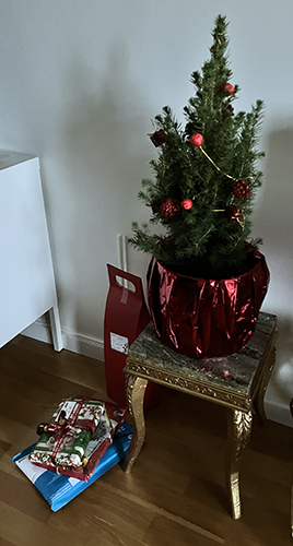 Julgran och julklappar från Anna