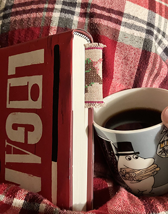 Slutet av boken Ligan o kaffe på sängen