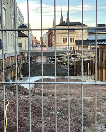 Tunnelbygget St Persgatan annandagen
