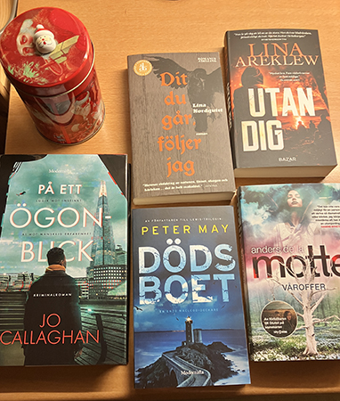 Böckerna På ett ögonblick Dit du går följer jag Utan dig Dödsboet Våroffer