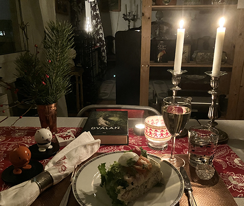 Fredagssmörgåstårta chardonnay Hopptisarna Dvalan tända ljus
