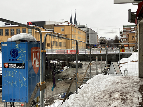 Tunnelbygget St Olofsgatan 16 jan 2026