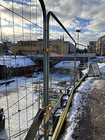 Tunnelbygget St Olof den 30 januar 2026 stående