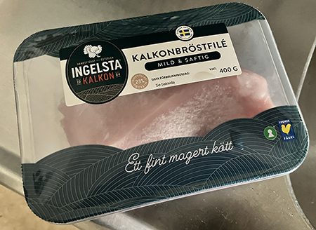 Kalkonbröstfilé på tining
