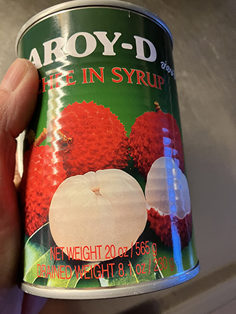 Asiatisk konserverad frukt litchi