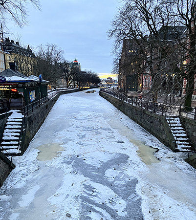 Frusen Fyriså från Nybron den 12 feb 2026