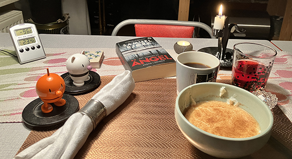 Grötfrukost minus nio komma sex utomhus Hopptisarna o De hänger en ängel ensam i skogen