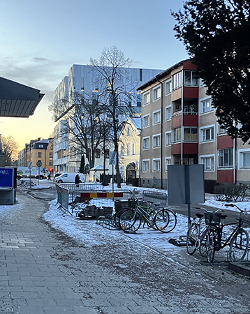 Hörnet av UKK fotat från Salagatan februarimorgon 2026 Hörnet av UKK fotat från Salagatan februarimorgon 2026