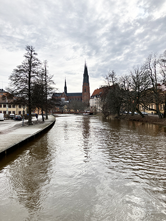 Domkyrkan o Fyrisån fotade från Haglunds bro