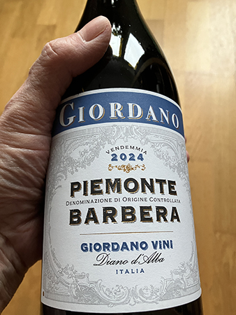 Giordano Piemonte Barbera DOC 2024 Giordano Piemonte Barbera DOC 2024