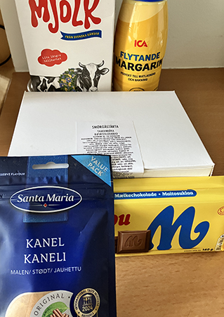 Mjölk flytande margarin smörgåstårta i kartong kanel o choklad Mjölk flytande margarin smörgåstårta i kartong kanel o choklad