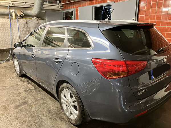 Ren bil hos Centralrekonden 27 mars 2026